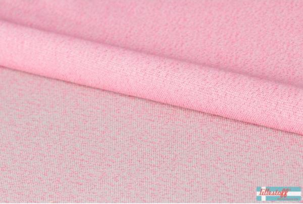 RESTSTÜCK 1,10m !!! - Bio Jacquard - Dotties - grau/pink - Lillestoff